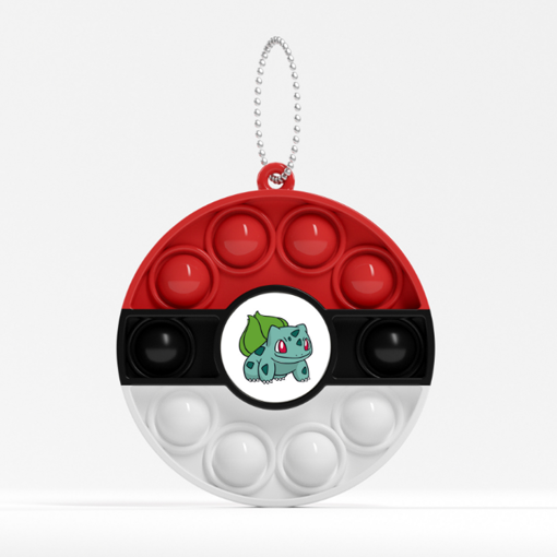 Picture of BULBASAUR POKEBALL POPIT KEYCHAIN
